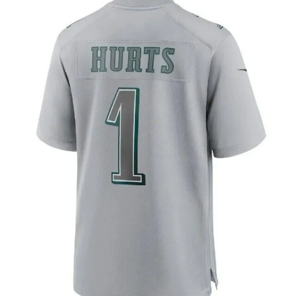 Nike Men Philadelphia Eagles Jalen Hurts Gray Super Bowl LVII Patch Jers… - Picture 3 of 3